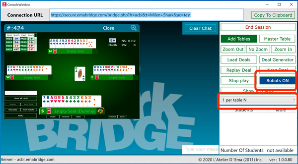 Shark Bridge Teacher’s Console